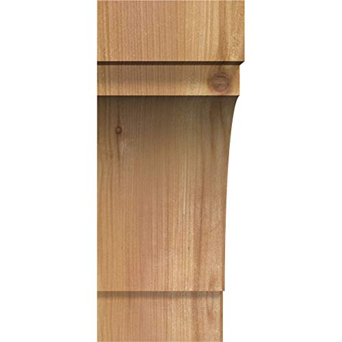 Ekena Millwork BRC04X10X10MRC00RWR 4"W X 10"D X 10"H Merced Rough Sawn Knee Brace thumb #1