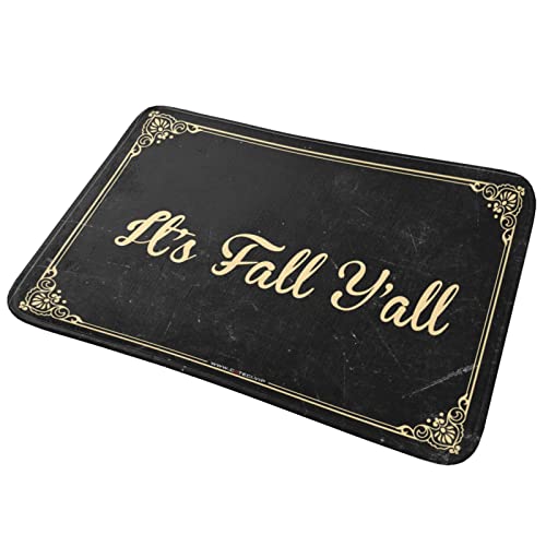 Paillasson Saison d'Automne Style Rustique 65x90 cm Tapis Extérieur Grand Format