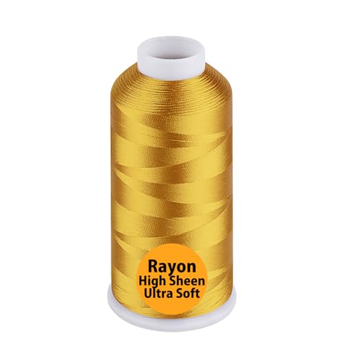 Image of Simthread Rayon Embroidery Thread 5500 Yards, 40wt 100% Rayon Viscose for Commercial and Domestic Machines - Citrus Burst 1137