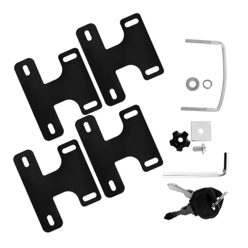 MUCKLILY Modern Design Car Roof Rack Rod Clamps 4pcs Roof Rack Fasteners for Mounting