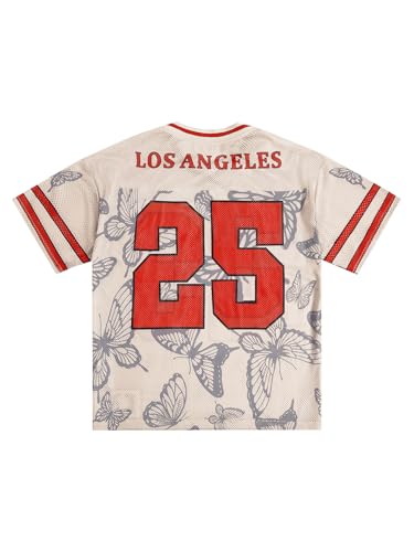 SOLY HUX Men's Summer Jersey Shirts Short Sleeve V Neck Graphic Tees Sports Baggy T-Shirt Tops2