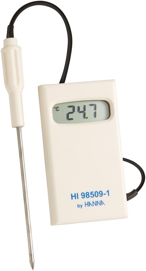 Hanna Instruments HI98509-1 Checktemp Digital Thermometer with Stainless Steel Probe, -50 C to 150 Degree C Temperature Rating