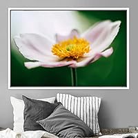 Framed Canvas Wall Art Blooming Closeup Botanical Chic Closeup Expressive Multicolor Photography Realism Ultra - 16x24 inches