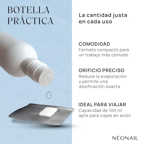 NÉONAIL Acetone UV Gel Polish Remover - Acetona - Removedor Esmalte Semipermanente - Removedor de Uñas de Gel - Quitaesmalte Semipermanente - 100 ml - imagen 5
