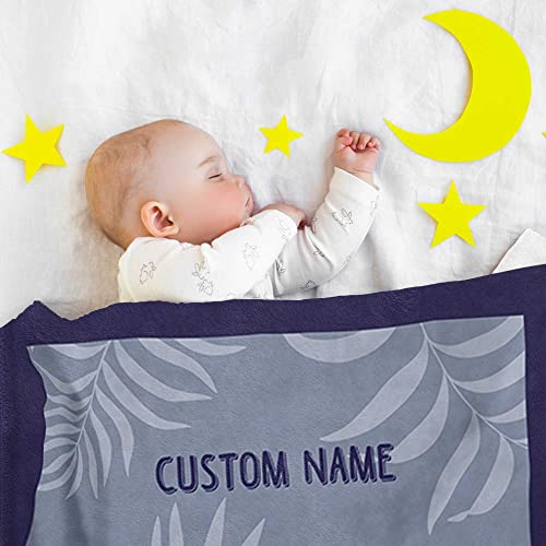 Pavo Custom Name Blankets For Baby Boys Girls - Personalized Baby Blankets For Boys - King Lion Blanket For Baby - Best Shower Gifts For Baby, Newborn Super Soft Fleece Blanket #TOP5