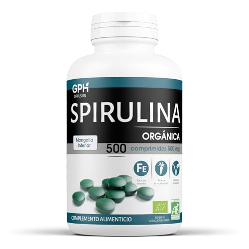 Spirulina orgánica 500mg - 500 comprimidos