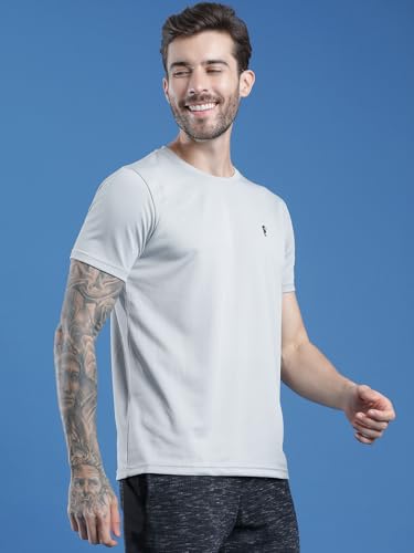 Image of EPPE Men's Round Collar T-Shirt | Regular & Dry Fit Summer Stylish Casual Tee | Polyester Half Sleeve T-Shirts for Men.