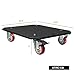 Sound Town Sturdy Plywood Caster Board for Road/Rack Case and Furniture Movers, with 4-inch Wheels and Brakes (STRC-CB)