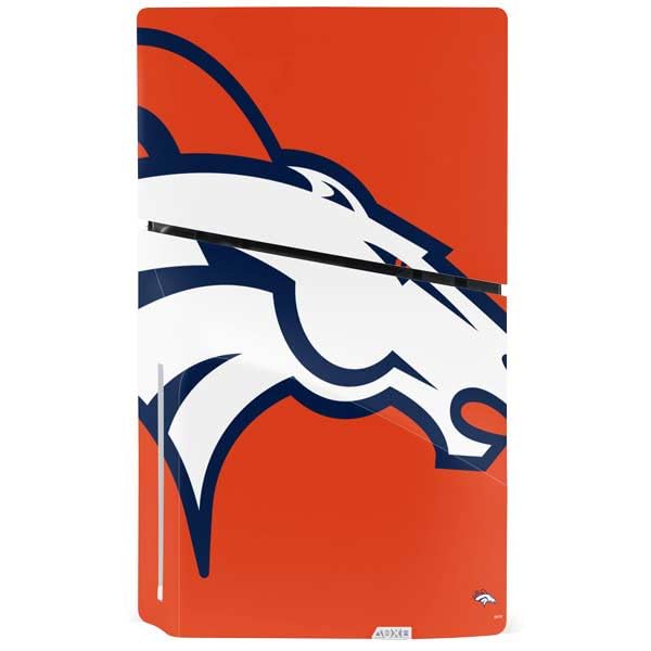 Skinit Decal Gaming Skin Compatible with PS5 Slim Disk Bundle - Officially Licensed NFL Denver Broncos Large Logo Design