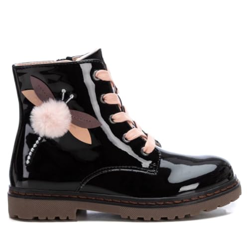 XTI - Botín Niña Negro - Calzado Cómodo y Versátil - Moda casual - Modelo 15060101 (Talla 27)