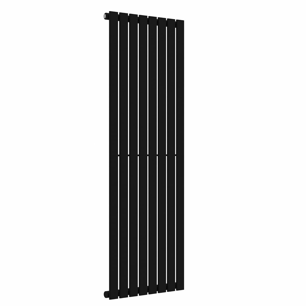 Lux Heat Black Flat Vertical Single Panel Designer Radiator 1600Mm (H) X 560Mm (W)