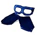 Everfan Men's Superhero Eye Mask and Powerbands (Adult, Navy Blue)