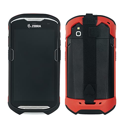 protective cover bumper case rugged boot with hand strap for zebra tc51 tc510k tc52 tc56 tc57 red