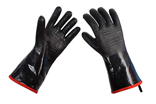 Hitzebeständige Universalhandschuhe Wasser- und ölbeständige No-Slip-Ofenhandschuhe für Grill und Grill mit Neopren-Beschichtung (14 Zoll) Cover