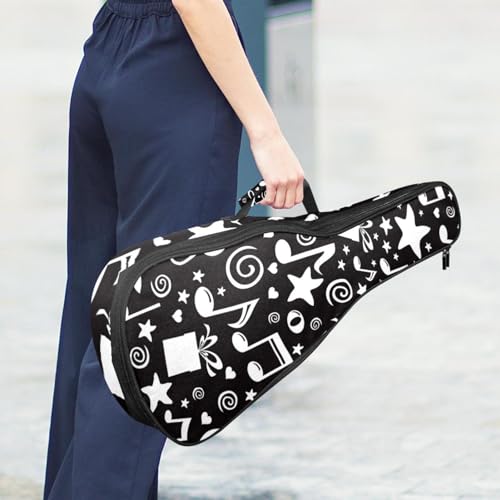 JRHEJTHH Housse imperméable pour ukulélé en tissu Oxford durable et élégant avec sac de rangement Motif étoile Noir, Multicolore., 25.9x9x3.1in/66x23x8cm, Moderne - Les Beatles, Paul McCartney, John Lennon, RIngo Starr, George Harrison JRHEJTHH Housse imperméable pour ukulélé en tissu Oxford durable et élégant avec sac de rangement Motif étoile Noir, Multicolore., 25.9x9x3.1in/66x23x8cm, Moderne – Image 7