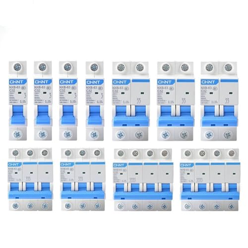 Disjoncteur NXB-63 DZ47 1P 2P 3P 4P pour tableau électrique maison et tertiaire