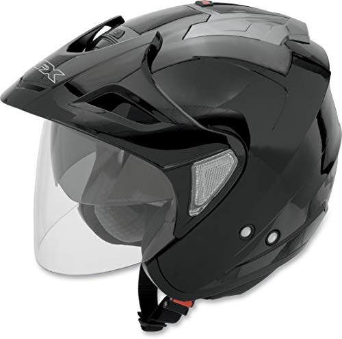 AFX FX-50 Unisex-Adult Open-Face-Helmet-Style Helmet (Black, X-Large) #1