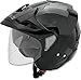 AFX FX-50 Unisex-Adult Open-Face-Helmet-Style Helmet (Black, Medium)