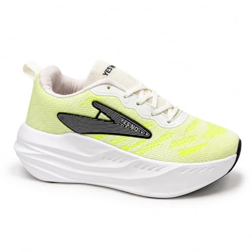 Buy Yes'No Men's Sports Running Shoes, Lime Green - Image 2