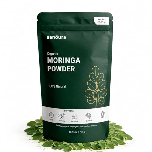 Image of Organic Moringa Powder 200g | Pure Leaf Powder | Lab Tested | Daily Wellness & Energy