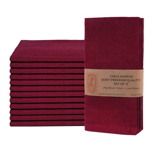 Servilletas de Tela Rosa Mystica 18x18 Pulgadas Pack 12 miniatura 1