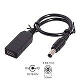 Cablecc USB 3.1 Type C USB-C to DC 20V 5.5 2.5mm & 2.1mm Power Plug PD Emulator Trigger Charge Cable...