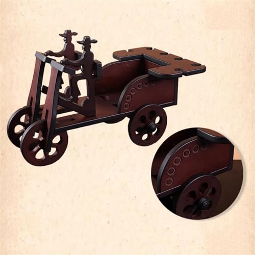 Soporte para botellas de vino de madera sólida miniatura 7