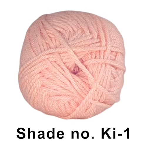 Image of VCR Peach Yarn, 100 Grams Hank, 190 Meters Length, Acrylic Ball for Crochet and Knitting, Soft Crosia Threads, Pack of 1 Yarn, Suitable for DIY Crafts