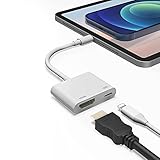 hdmi cable for apple lightning digital av adapter 【Cable lighting HDMI HD de 1080P】 Interfaz para adaptador AV digital admite la duplicación del contenido que se muestra en la pantalla de su dispositivo, incluidas aplicaciones, presentaciones, sitios web, presentaciones de diapositivas, películas, fotos y más, en su televisor, pantalla, proyector o proyector equipado con HDMI. La pantalla admite hasta 1080p de alta definición, la imagen es más delicada y realista, los colores son más brillantes y más flexibles, es realmente una fiesta visual