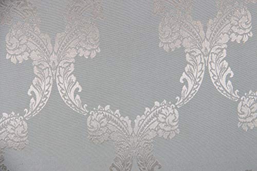 Image of Silver Self-Design Double Jacquard with Chambray Cotton Bedcover (Double 90x102, Grey)