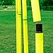 Champion Sports APSET Outdoor Agility Pole Set, Yellow