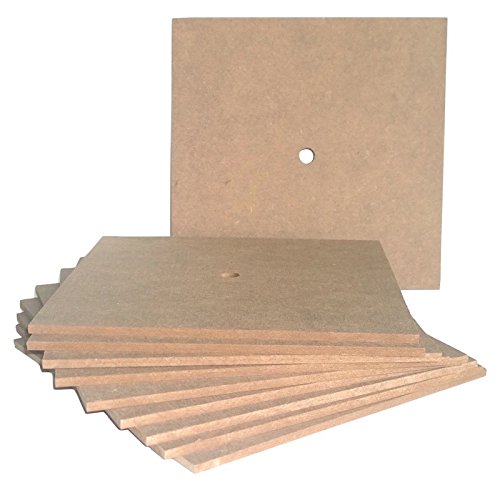 Haberdashery Wholesale Blank MDF Square Clock Face - 10pcs BULK