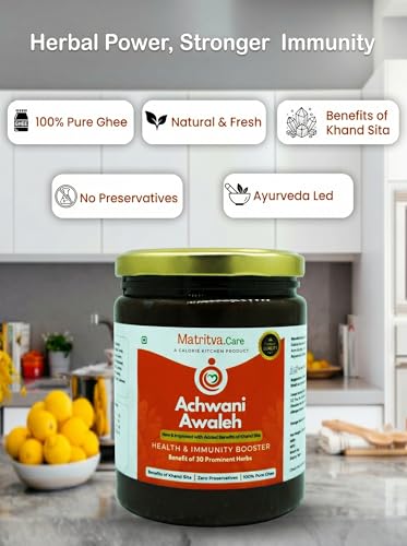 Image of Matritva Care Achwani Awaleh Postpartum Superfood (250 g) | Chyawanprash for New Mothers | 30+ Herbs in Pure Ghee | Immunity Booster with benefits of Khand Sita | Energy & Digestion Support