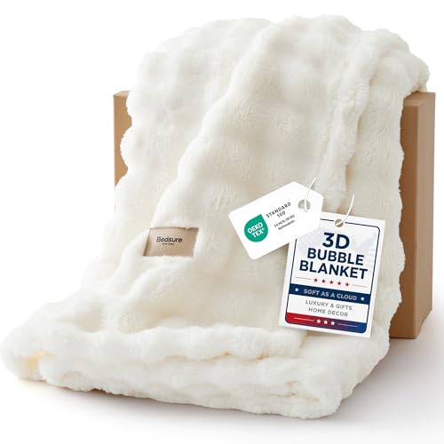 Bedsure 3D Fleece Bubble...