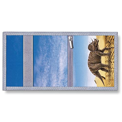 Image of TATAANTY Kids Wallet for Boys Girls Ages 6-18 Trifold, Toddler Wallet for Boys, Novelty Wallet for Childrens Birthday Gifts (Dinosaur)