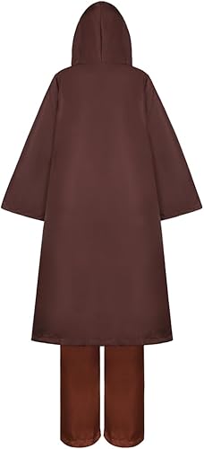 Miniatura 3 de Disfraz de Jedi para niños, Obi Wan Kenobi, túnica para cosplay, túnica con sable de luz, Anakin Skywalker, disfraz de Halloween con espada de luz