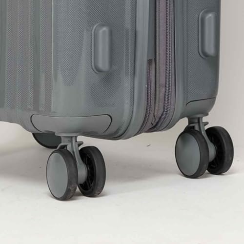 3-piece Suitcase Set, Suitcase Set, Suitcase Set In PP, Hard Shell, Telescopic Handle In Aluminum, with Swivel Wheels, Unisex, 20''/24''/28''4
