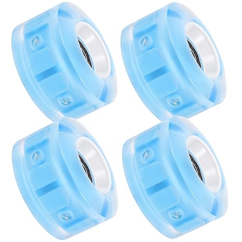 ibasenice Replacement Skate Wheels 4 Pack Light up Wheels for Roller Skates Skateboards and Scooters Outdoor/indoor Use