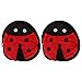 ifundom 2 Pcs En Peluche Mini Sac À Dos Bande Dessinée Coccinelle Poupée Enfants Daypacks Maternelle Zipper Cartable Pour Enfants Préscolaire Étudiant Filles Cadeaux (Rouge 18 Pouces)