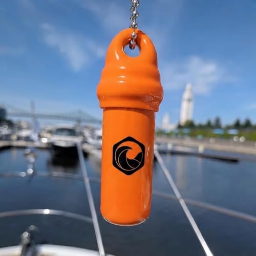 Image of Seahive Floating Keychain (2 pack) with Waterproof Safety Container Boat Key Float - Pontoon, Fishing Accessories key holder