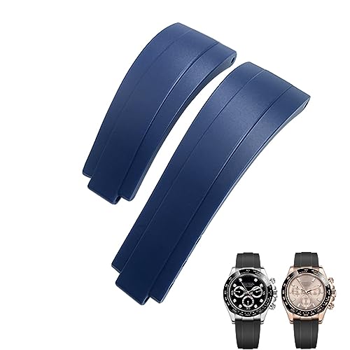 Bracelet FKM 20mm anti-poussière pour boîtier Rolex Daytona