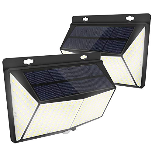 Solar Lights Outdoor 288 LED, Solar Powered Motion Sensor Security Light Outdoor with 300° Lighting Angle IP65 Waterproof Hanging Solar Light for Pathway Garden Fence Walkway (2 Pack/ 3 Modes) Solar Lights Outdoor 288 LED, Solar Powered Motion Sensor Security Light Outdoor with 300° Lighting Angle IP65 Waterproof Hanging Solar Light for Pathway Garden Fence Walkway (2 Pack/ 3 Modes)