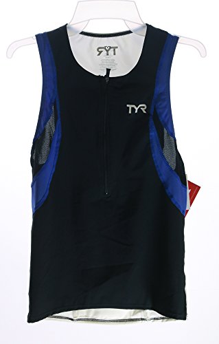 TYR Men's Competitor Tri Singlet - 2012 - Black/Blue - M