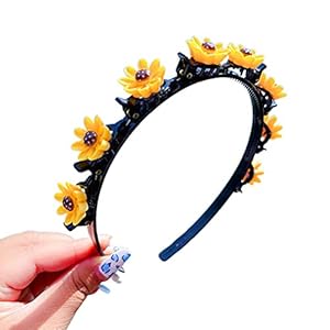 Gevlochten hoofdband, mode hoofdbanden Doubl pony kapsel haarspeld hoofdbanden, peuter hoofdbanden met clips voor…