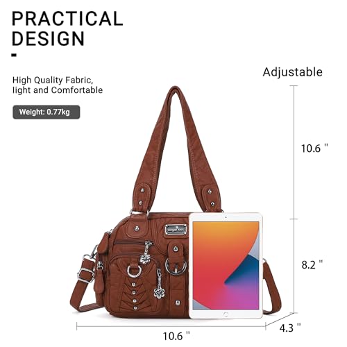 Image of Angel Kiss Small Purse Handbag for Women Crossbody and Shoulder Bags Multipocket Soft Hobo Purses