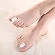 LEZED Gel Zehenspreizer Hallux Valgus Zehenteiler Gel Zehentrenner Zehenschutz Zehenspreizer Hallux Korrektur Silikon Zehen Abstandhalter für überlappende Zehen Weich und Komfortabel 10er Pack