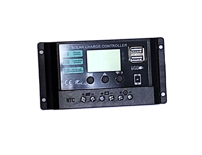 AMETRON PWM Solar Charge Controller 12V/24V 20A Dual USB | LCD Display, LiFePO4 Compatible, Auto Voltage Detection, Reverse Polarity Protection, CE Certified-image-25