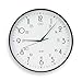 Analog Clock, 12 In, Black