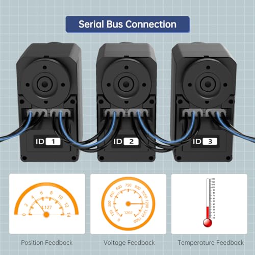 Servo de bus serial sin desgaste y control preciso 360 para brazos robóticos 5
