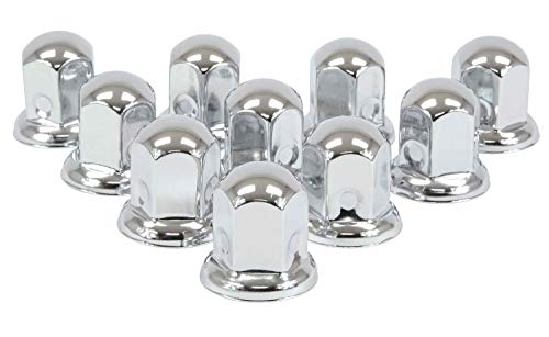 Mytee Products Chrome Metal Lug Nut Covers, 2"(H), Fits 33Mm, Push On (60 Pack) #TOP4